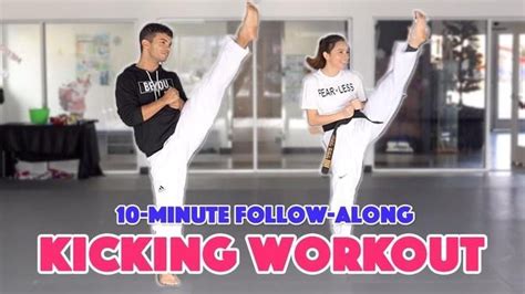 Min Taekwondo Kicking Workout Follow Along Ft Donavan Barrett