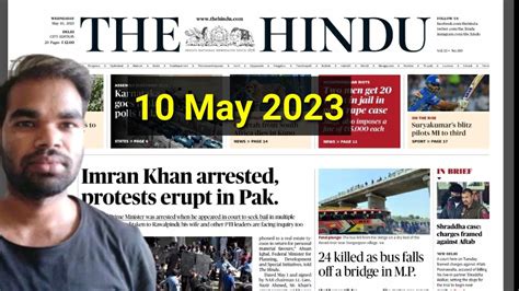 10 May 2023 The Hindu Newspaper Editorial The Hindu Newspaper Today