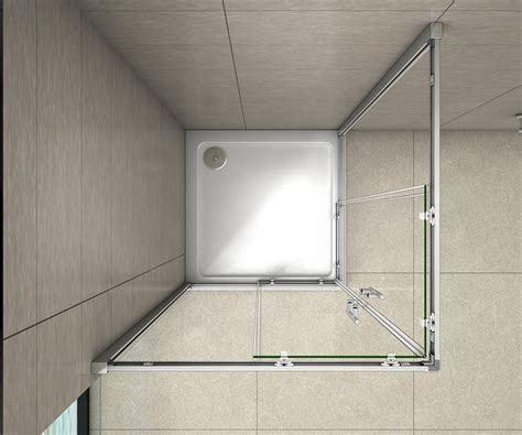 Corner Entry Shower Enclosure Cubicle Double Sliding Shower Door — Aica