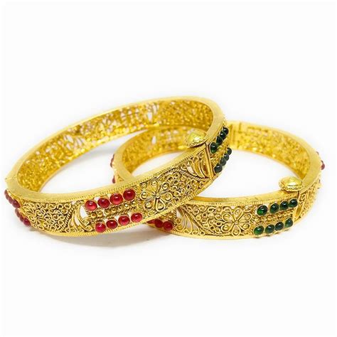 Parmar Gold Plated Bengali Loha Badhano Koda Kongan Bangles For Women