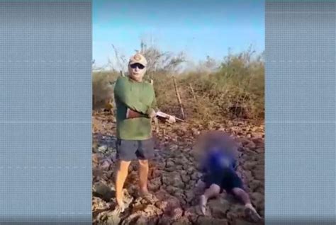 DONO DE FAZENDA APONTA ESPINGARDA PARA PESCADORES E OS AMEAÇA DE MORTE