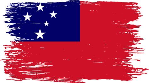 Samoa Flag Brush 43770703 Png