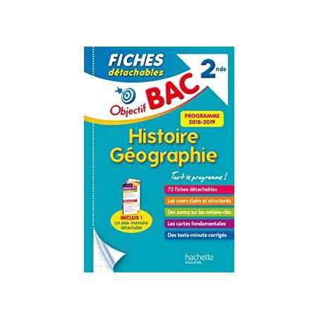 Objectif Bac Fiches Détachables Histoire Geographie 2nde