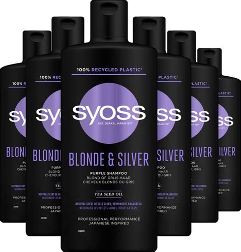 SYOSS Blonde Silver Shampoo 6x 440ml Grootverpakking Bol