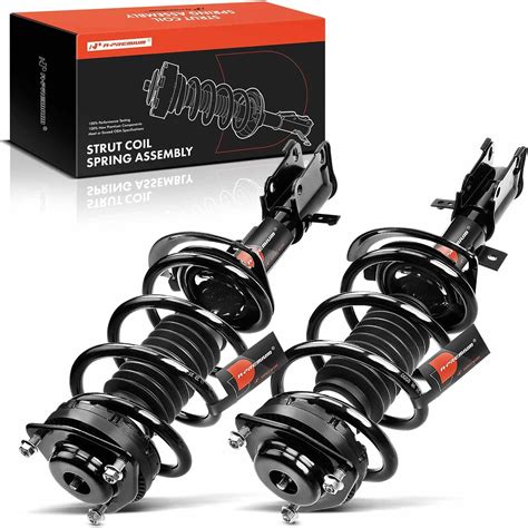 A Premium 2pcs Front Complete Strut Shock And Coil Spring Assembly