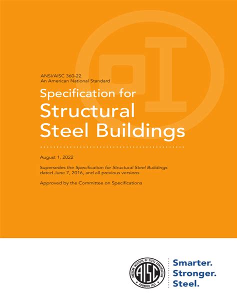 Specifications For Structural Steel Buildings Aisc 360 22