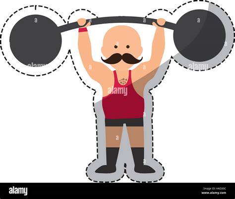 Strongman Circus Cartoon Stock Vector Image And Art Alamy