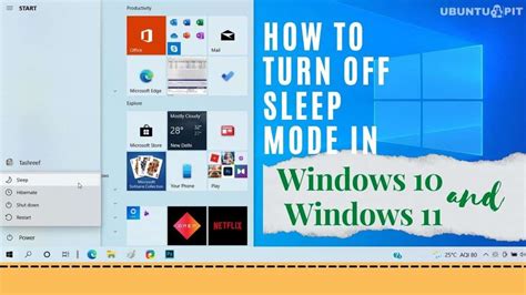 How To Turn Off Sleep Mode In Windows And Pc