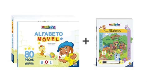 Kit Livro Alfabeto M Vel Mais Livro Hora De Aprender O Alfabeto Escreva