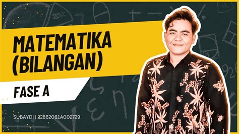 Pembelajaran Matematika Sd Kelas Awal Pgsd D Stkip Pgri Sumenep