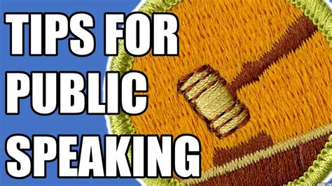 How To Speak In Public For Boy Scouts Public Speaking Merit Badge