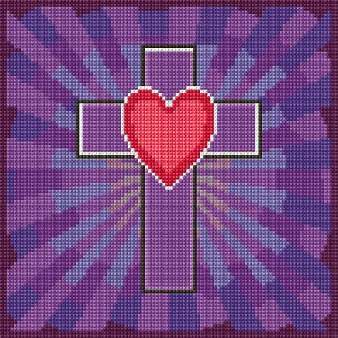 Cross And Heart Cross Stitch Designs