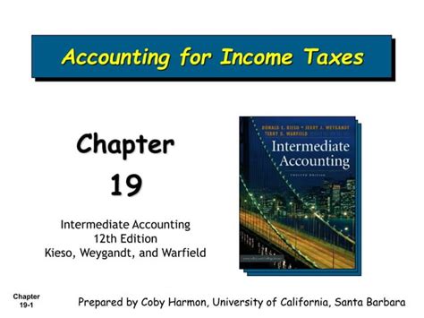 Accounting For Income Tax Chapter 19 Intermediate Accounting Ppt