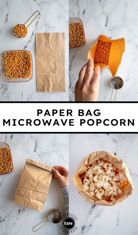 Easy Paper Bag Microwave Popcorn The Schmidty Wife