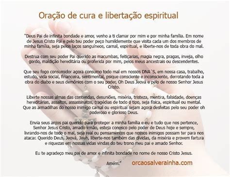 Ora O De Cura E Liberta O Espiritual Muito Forte