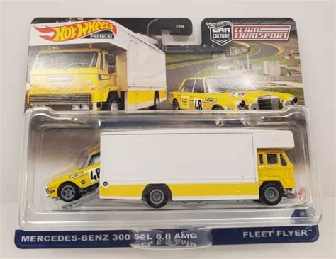 HOT WHEELS CAR Culture Team Transport Mercedes Benz SEL AMG Real Riders EUR