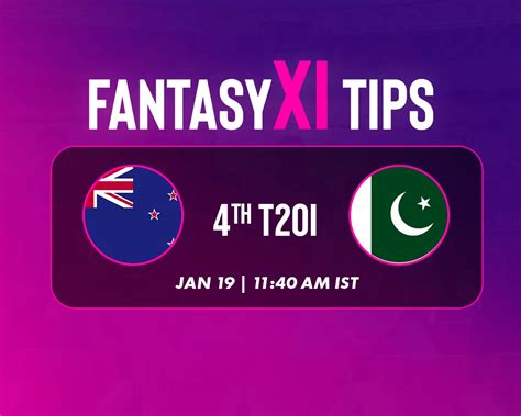 Nz Vs Pak Dream11 Prediction Fantasy Team Todays Playing Xi Head To