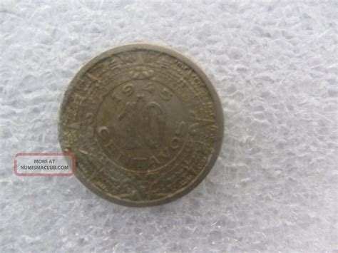 Mexico 10 Centavo Coin 1945 Heritage Or Memory T Item