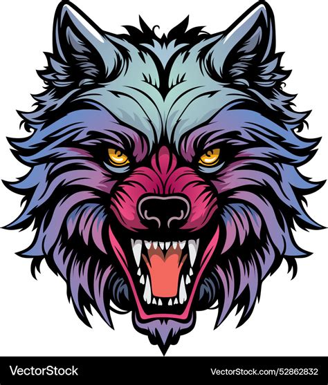 Wolfs Head Logo Royalty Free Vector Image VectorStock