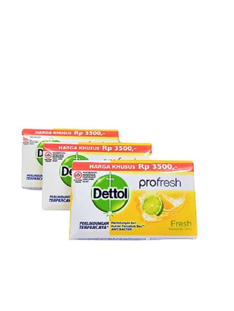 Promo Dettol Antibacterial Fresh Bar Soap Sabun Mandi G Pcs