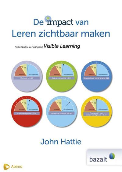 De Impact Van Leren Zichtbaar Maken Cartonn John Hattie Achat