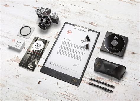 Free Premium Brand Corporate Identity Mockup PSD For Photographers