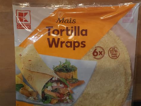 K Classic Mais Tortilla Wraps 24 Maismehl Kalorien Getreideprodukte Fddb