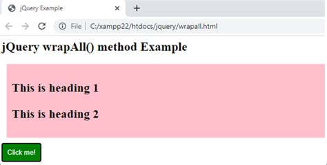 Jquery Wrapall Method Codingtag