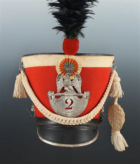 SHAKO DU 2ème RÉGIMENT DE GARDES D HONNEUR MODÈLE 1813 PREMIER EMPIRE