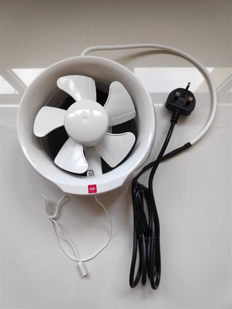 KDK 15WUD Exhaust Fan With 3 Pin Plug Furniture Home Living