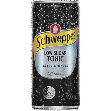 Schweppes Low Sugar Tonic Water Mini Cans Multipack Ml X Pack