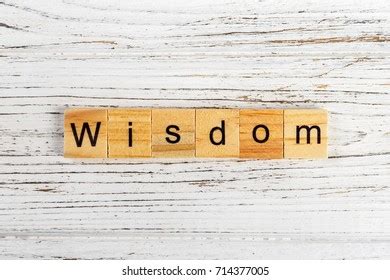 Wisdom Word Made Wooden Blocks Concept Stock Photo Shutterstock