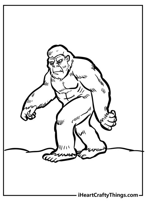 Coloring Pages Bigfoot