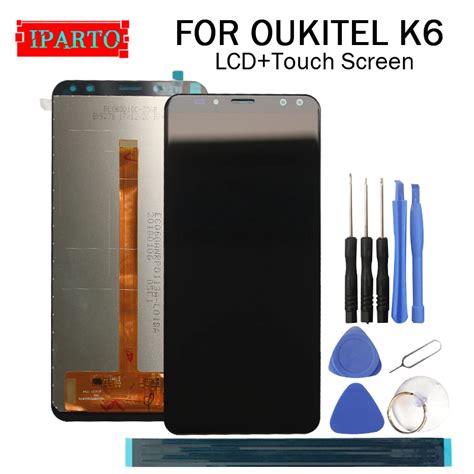 5 99 Inch OUKITEL K6 LCD Display Touch Screen Digitizer Assembly 100