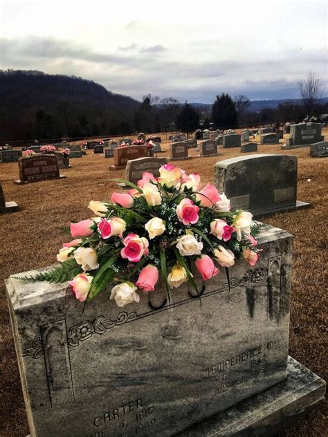 Cemetery Flowers Pink Roses Saddle Headstone Saddle Sympathy