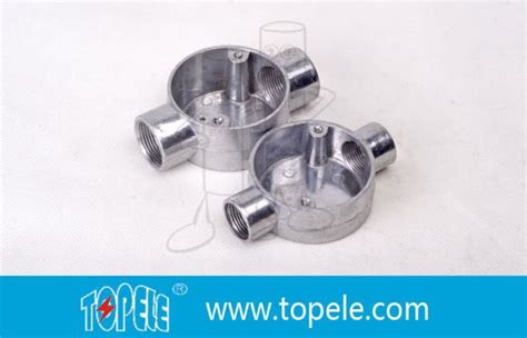 Topele 25mm 32mm Bs Electrical Conduit Galvanized Aluminum Circular Junction Box For Conduit