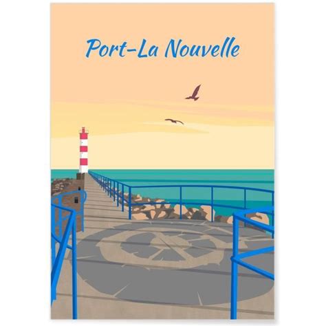 Affiche Port La Nouvelle Format A3 Cdiscount Maison