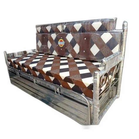 Polished Stainless Steel Sofa Cum Bed For Home Size X Feet At Rs