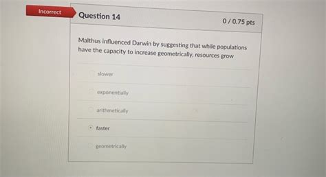 Solved Incorrect 0 0 75 Pts Question 1 Darwin Spent 3 Years Chegg