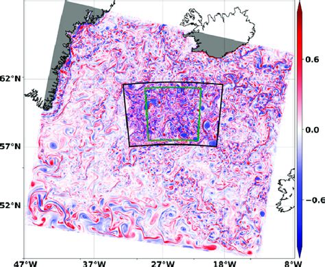 A Snapshot Of The Normalized Surface Vorticity Z F On 8 Feb Obtained