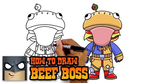 How To Draw Beef Boss Fortnite Awesome Step By Step Tutorial