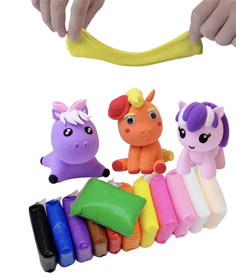 Set Plastilina Inteligenta Magic Clay 12 Pungi Helga Toys Helga Toys