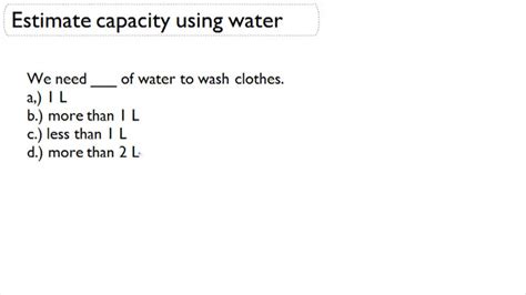 Metric Conversion Of Liters And Milliliters To Find Equivalent Units Video Measurement