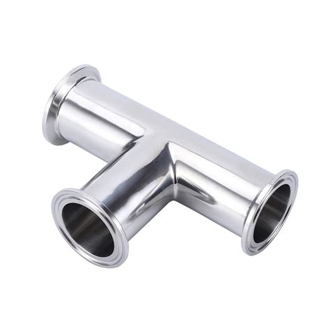 Tri Clamp Way Equal Tee Fittings Connector Kualitas Tinggi Tri Clamp