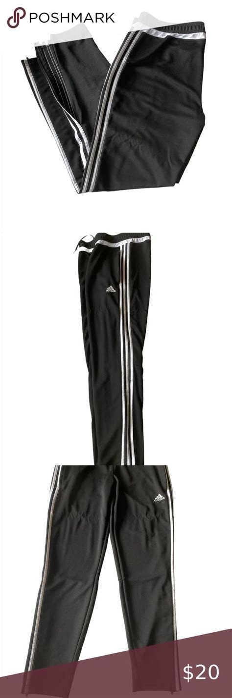 Adidas Climacool Black White Stripe Track Pants Black White Stripes