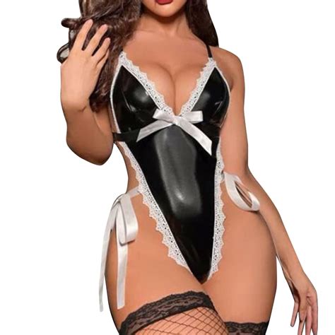 Baudung Womens Sexy Lingerie Erotic Lingerie Sexy Costumes Black Lace