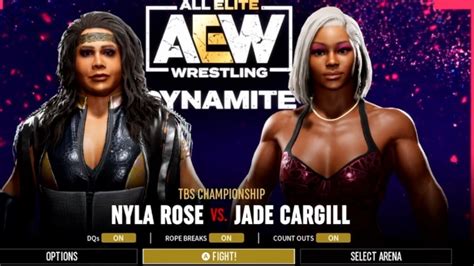 New Aew Fight Forever Gameplay Nyla Rose Vs Jade Cargill Youtube