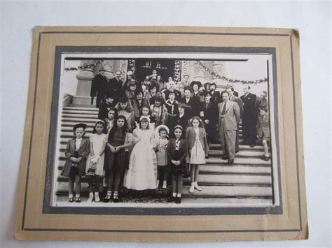 Vintage First Communion Photograph Of Young Girl In Mexico First