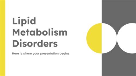 Lipid Metabolism Disorders Presentation