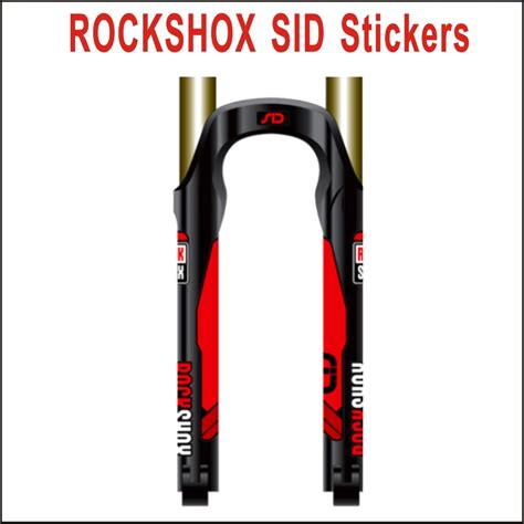 Pics Set Rockshox Sid Fork Decals Bicycle Front Fork Stickers Mtb Fork